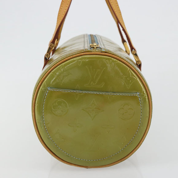 LOUIS VUITTON Monogram Vernis Bedford Hand Bag Baby Blue M91007 LV Auth 190801