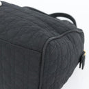Christian Dior Canage Hand Bag Canvas Black Gold Auth 190803-15