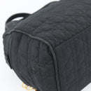 Christian Dior Canage Hand Bag Canvas Black Gold Auth 190803-16