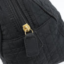Christian Dior Canage Hand Bag Canvas Black Gold Auth 190803-17