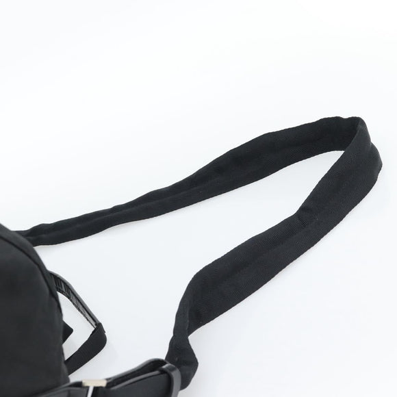 PRADA Boston Bag Nylon 2way Black Silver Auth 190804A