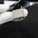 PRADA Boston Bag Nylon 2way Black Silver Auth 190804A-16