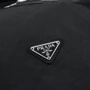 PRADA Boston Bag Nylon 2way Black Silver Auth 190804A-18