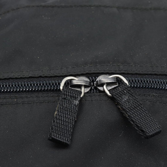 PRADA Boston Bag Nylon 2way Black Silver Auth 190804A
