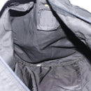 PRADA Boston Bag Nylon 2way Black Silver Auth 190804A-23