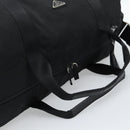 PRADA Boston Bag Nylon 2way Black Silver Auth 190804A-7