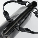 CARTIER Marcello Hand Bag Patent Leather Black Silver Auth 190805-6