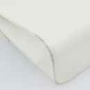 Christian Dior Hand Bag Leather White Gold Auth 190806-17