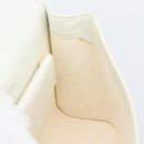 Christian Dior Hand Bag Leather White Gold Auth 190806-19