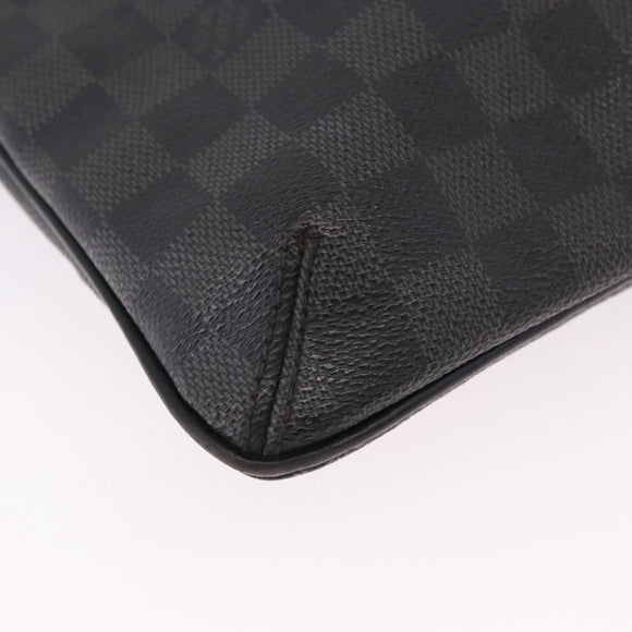LOUIS VUITTON Damier Graphite Tomas Shoulder Bag N58028 LV Auth 190807