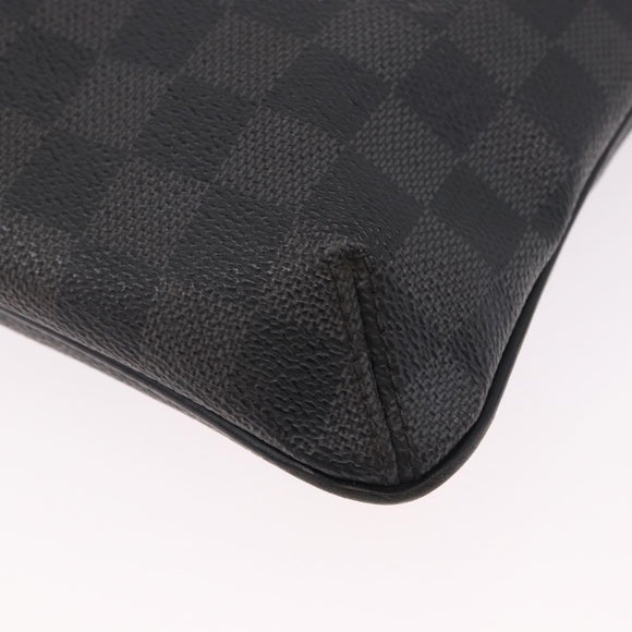 LOUIS VUITTON Damier Graphite Tomas Shoulder Bag N58028 LV Auth 190807