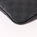 LOUIS VUITTON Damier Graphite Tomas Shoulder Bag N58028 LV Auth 190807-15