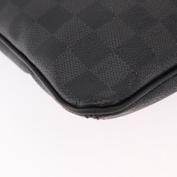LOUIS VUITTON Damier Graphite Tomas Shoulder Bag N58028 LV Auth 190807