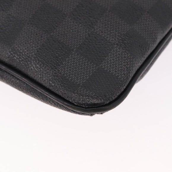 LOUIS VUITTON Damier Graphite Tomas Shoulder Bag N58028 LV Auth 190807