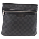 LOUIS VUITTON Damier Graphite Tomas Shoulder Bag N58028 LV Auth 190807-13