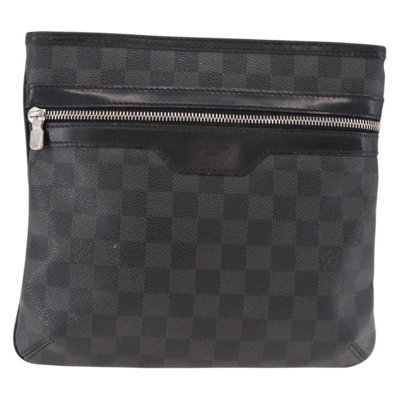 LOUIS VUITTON Damier Graphite Tomas Shoulder Bag N58028 LV Auth 190807