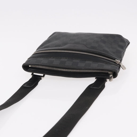 LOUIS VUITTON Damier Graphite Tomas Shoulder Bag N58028 LV Auth 190807