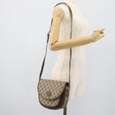 GUCCI GG Supreme Shoulder Bag PVC Beige Gold 001 58 6861 Auth 190808-23