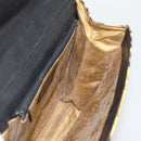 Gianni Versace Hand Bag PVC Canvas Yellow Gold Auth 190811-20
