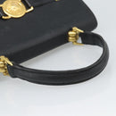 Gianni Versace Hand Bag PVC Canvas Yellow Gold Auth 190811-7