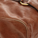Miu Miu Hand Bag Leather 2way Brown Gold Auth 190812SAM-15