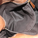 Miu Miu Hand Bag Leather 2way Brown Gold Auth 190812SAM-24