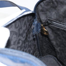SAINT LAURENT Arabesque Pattern Shoulder Bag Leather Black Gold Auth 190813A-19