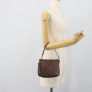 LOUIS VUITTON Damier Ebene Trousse Make Up Pouch N51982 LV Auth 190814-21