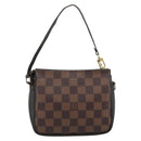 LOUIS VUITTON Damier Ebene Trousse Make Up Pouch N51982 LV Auth 190814-2