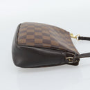 LOUIS VUITTON Damier Ebene Trousse Make Up Pouch N51982 LV Auth 190814-4
