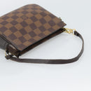 LOUIS VUITTON Damier Ebene Trousse Make Up Pouch N51982 LV Auth 190814-7