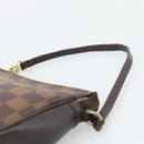 LOUIS VUITTON Damier Ebene Trousse Make Up Pouch N51982 LV Auth 190814-14