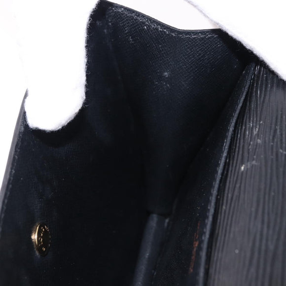 LOUIS VUITTON Epi Montaigne 23 Clutch Bag Black M52662 LV Auth 190815