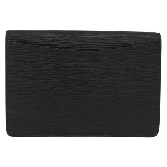 LOUIS VUITTON Epi Montaigne 23 Clutch Bag Black M52662 LV Auth 190815