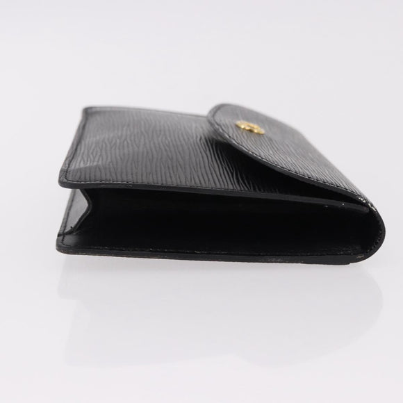 LOUIS VUITTON Epi Montaigne 23 Clutch Bag Black M52662 LV Auth 190815