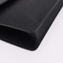 LOUIS VUITTON Epi Montaigne 23 Clutch Bag Black M52662 LV Auth 190815-8