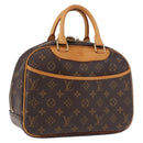 LOUIS VUITTON Monogram Trouville Hand Bag M42228 LV Auth 190821V-1