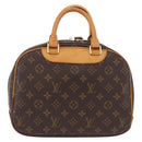 LOUIS VUITTON Monogram Trouville Hand Bag M42228 LV Auth 190821V-2