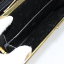GIVENCHY Chain Shoulder Bag Leather Black Gold Auth 190822A-23