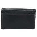 GIVENCHY Chain Shoulder Bag Leather Black Gold Auth 190822A-3