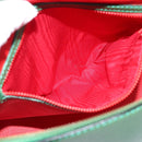 CELINE Hand Bag Leather 2way Green Gold Auth 190825A-22