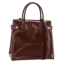 GUCCI Tote Bag Patent Leather 2way Bordeaux Gold 000 1669 0503 Auth 190826-1