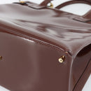 GUCCI Tote Bag Patent Leather 2way Bordeaux Gold 000 1669 0503 Auth 190826-9