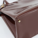 GUCCI Tote Bag Patent Leather 2way Bordeaux Gold 000 1669 0503 Auth 190826-16