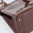 GUCCI Tote Bag Patent Leather 2way Bordeaux Gold 000 1669 0503 Auth 190826-18