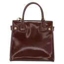 GUCCI Tote Bag Patent Leather 2way Bordeaux Gold 000 1669 0503 Auth 190826-13