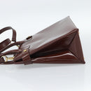 GUCCI Tote Bag Patent Leather 2way Bordeaux Gold 000 1669 0503 Auth 190826-3