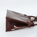 GUCCI Tote Bag Patent Leather 2way Bordeaux Gold 000 1669 0503 Auth 190826-4