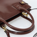 GUCCI Tote Bag Patent Leather 2way Bordeaux Gold 000 1669 0503 Auth 190826-7