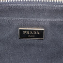 PRADA Bijoux Canapa PM Hand Bag Canvas Black Gold Auth 190827-10